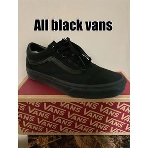 All black Vans